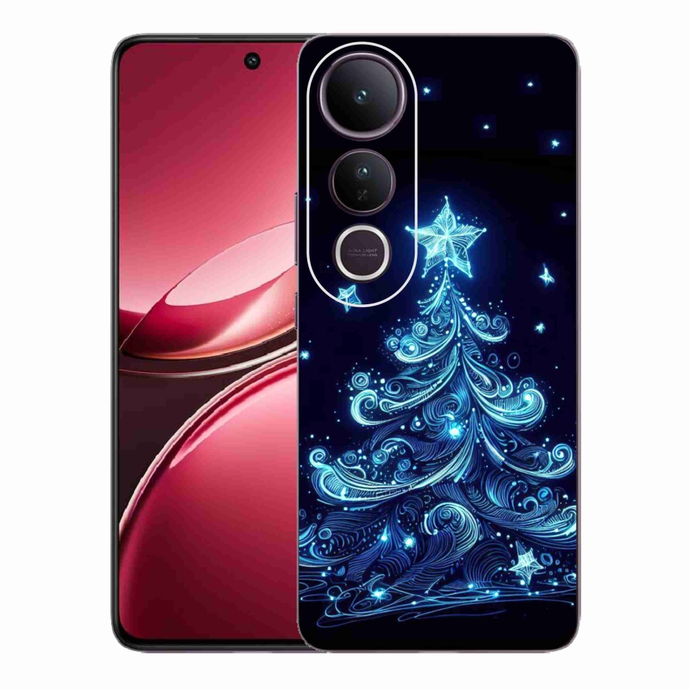 Gél borítás mmCase a Vivo V50 Lite 4G/5G - neon karácsonyfa 4