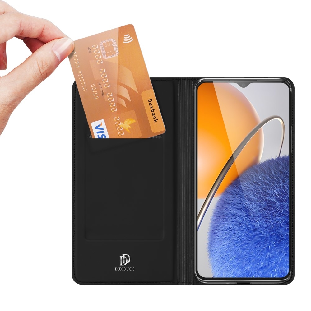 DUX könyvtáska Huawei Nova Y61 készülékhez - fekete