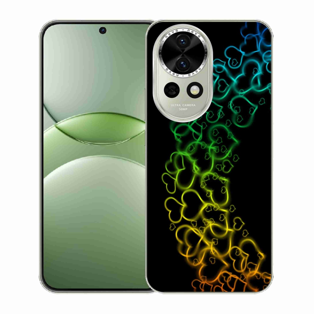 Gél borító mmCase a Huawei Nova 13 5G készülékhez - színes szívek