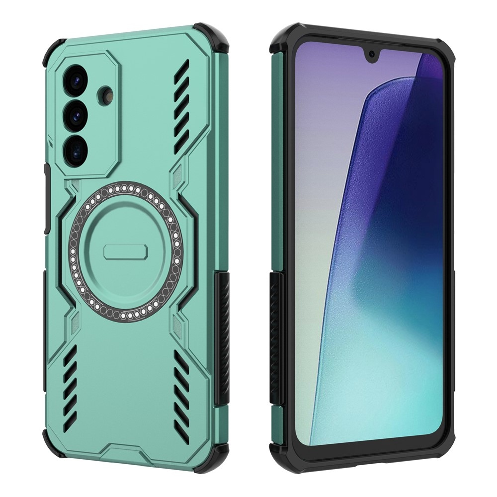 Üreges, tartós védőburkolat MagSafe-val a Samsung Galaxy A17 5G készülékre - zöld színű