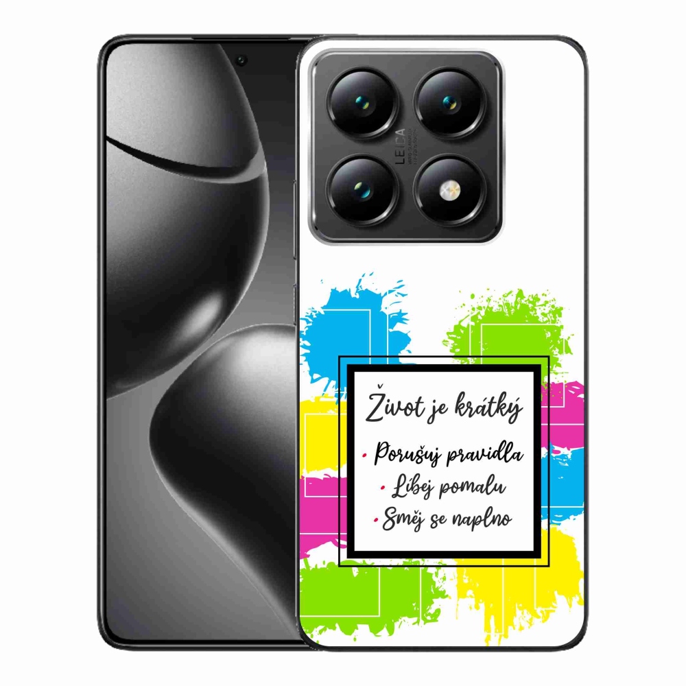 Gél borítás mmCase a Xiaomi 14T Pro számára - idézem 5 fehér háttér
