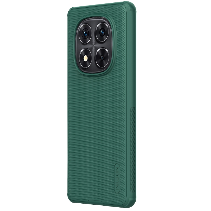 Nillkin Super Frosted PRO hátlap a Xiaomi Redmi Note 14 Pro+ 5G számára Sötétzöld