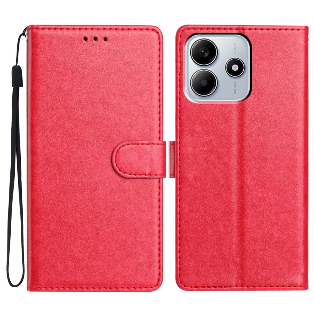 Vérrögök könyv tok Xiaomi Redmi Note 14 5G - rózsa