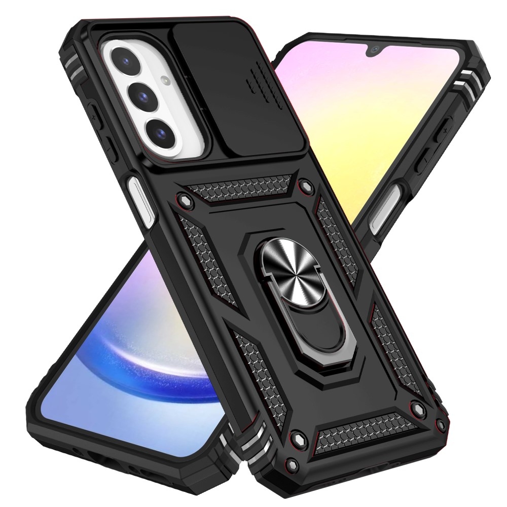 Gyűrűálló borítás Samsung Galaxy A26 5G készülékhez - fekete