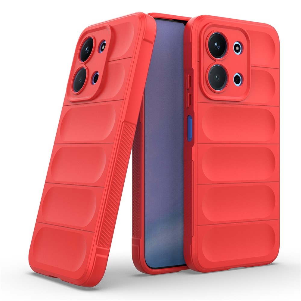 Rugg tartós zselés tok Xiaomi Redmi 15C 4G (171mm)/Poco C85 4G (171mm) - piros