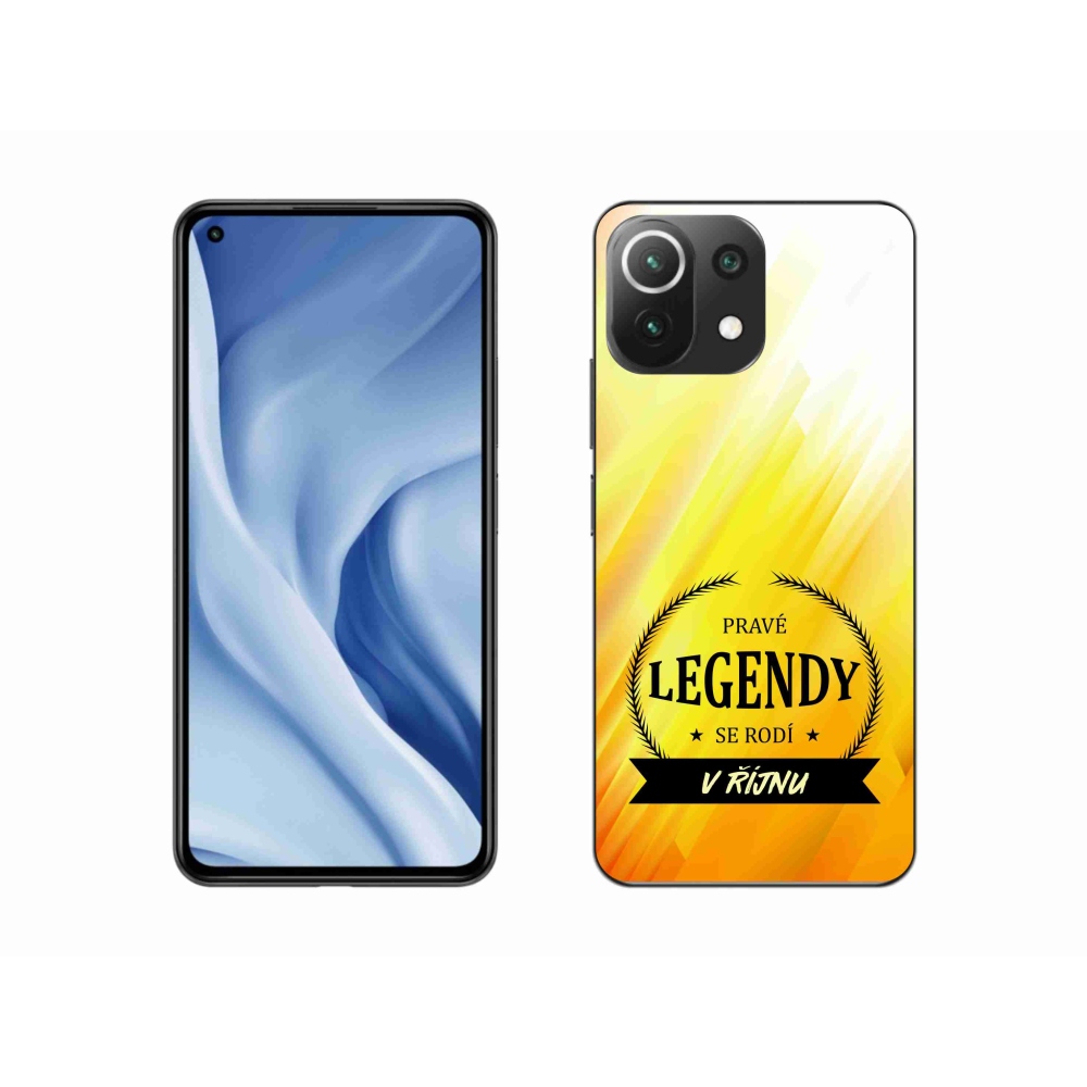 Gél borítás mmCase a Xiaomi Mi 11 Lite 4G/5G - Legendák októberben sárga háttérrel
