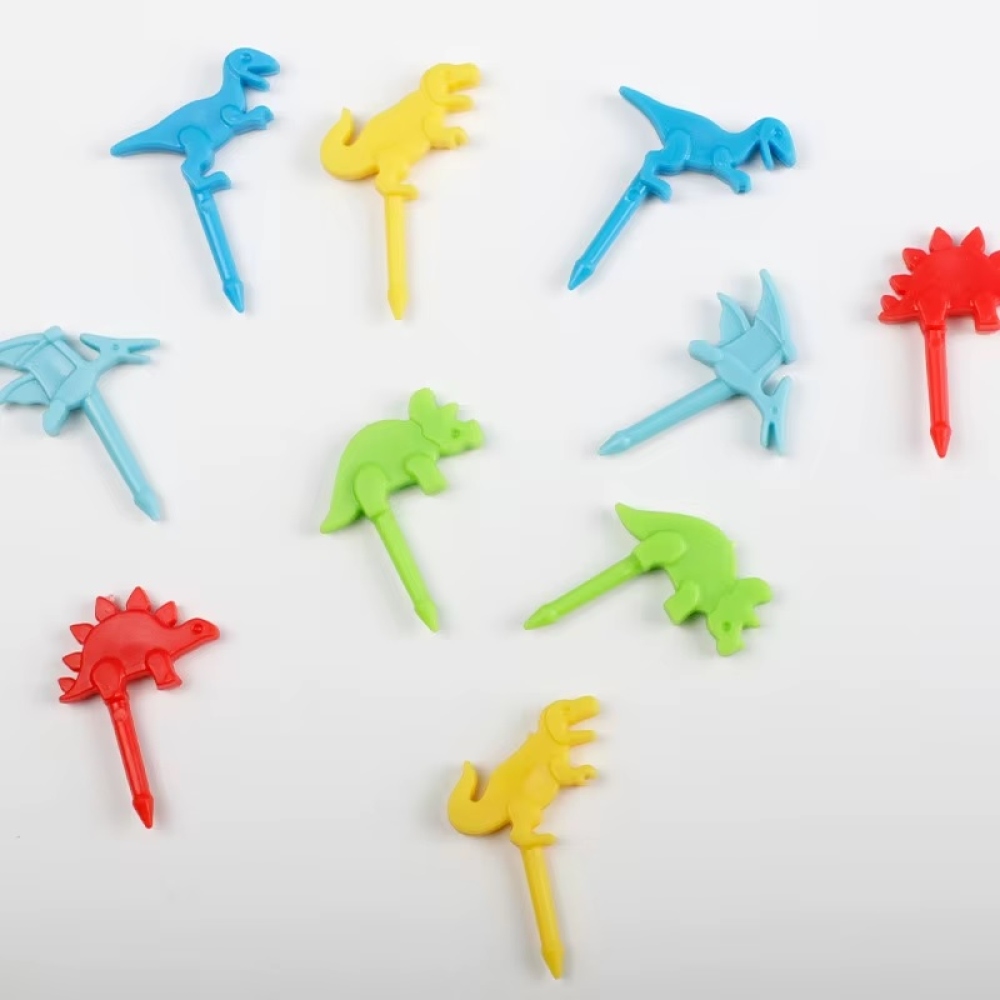 Gyermek műanyag nyársak - dinoszauruszok