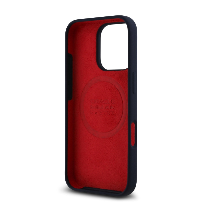 Red Bull szilikon függőleges logós MagSafe hátlap iPhone 16 Pro Max-hoz Navy Navy