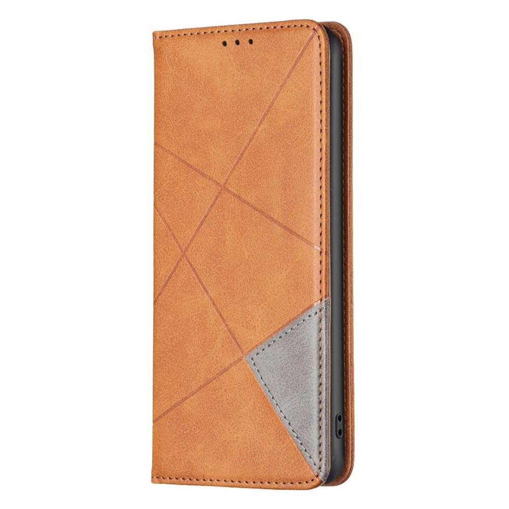 Háromszög alakú könyv tok Xiaomi Redmi Note 13 Pro 4G/Poco M6 Pro - sárga