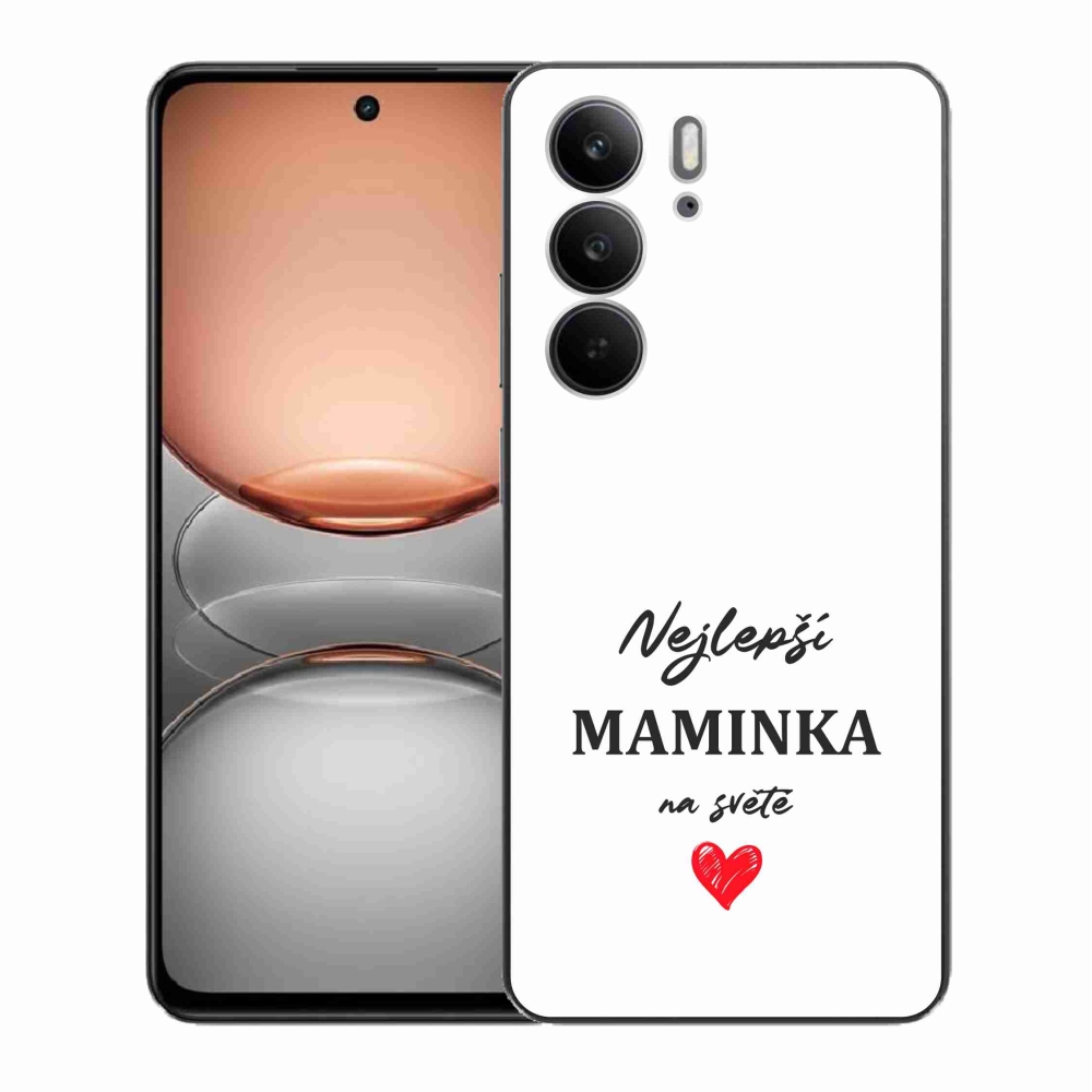 Gél borító mmCase a Realme C75 készülékre - legjobb anya 1 fehér háttér