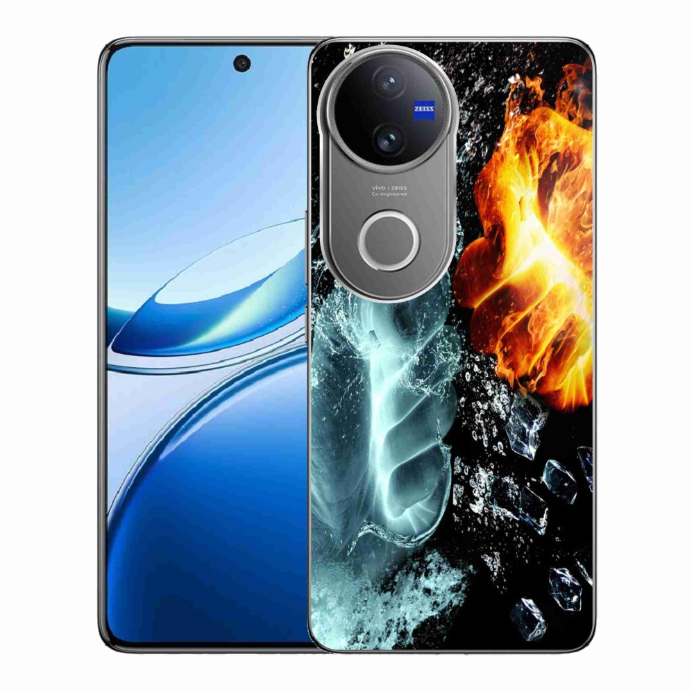 Zselés borítás mmCase a Vivo V50 5G készülékhez - víz és tűz