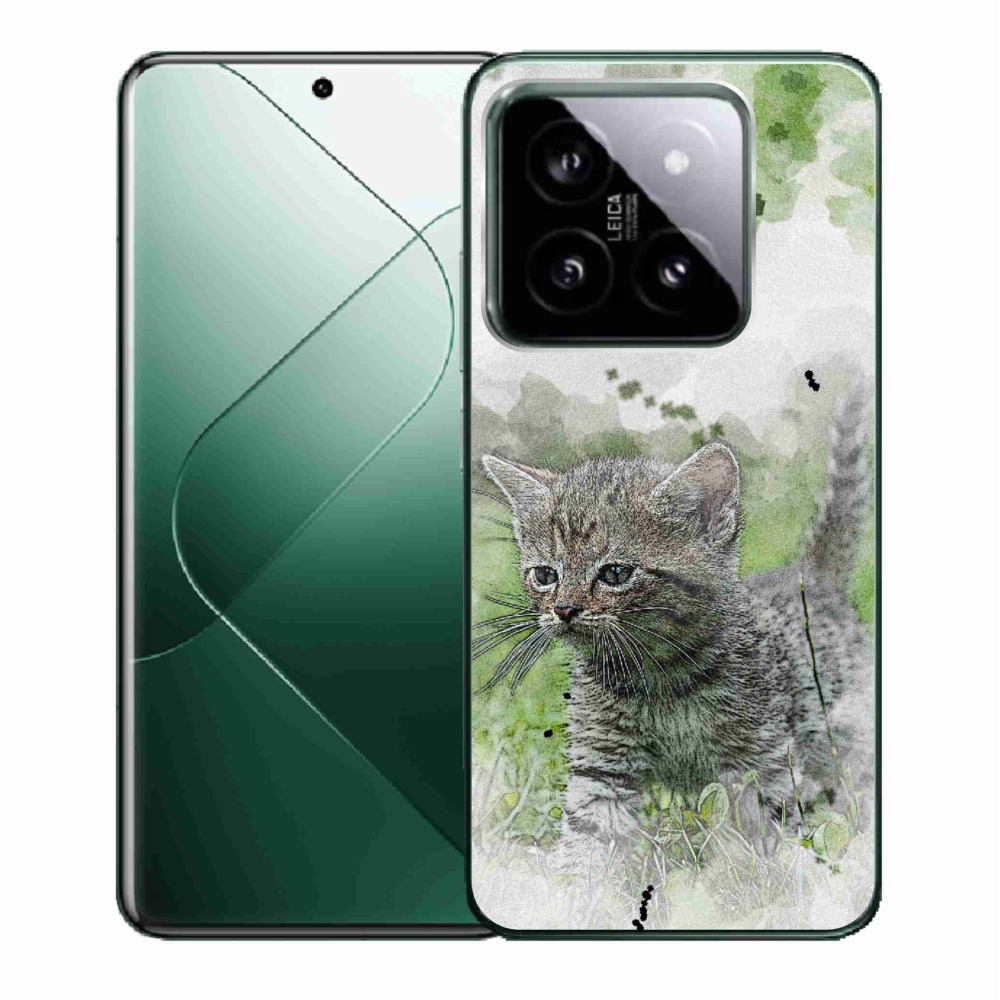 Gél borító mmCase a Xiaomi 14-hez - aranyos cica 1
