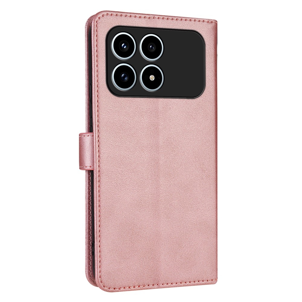 AZNS tok könyv tok Xiaomi Poco F8 Pro 5G-hez - rózsa arany