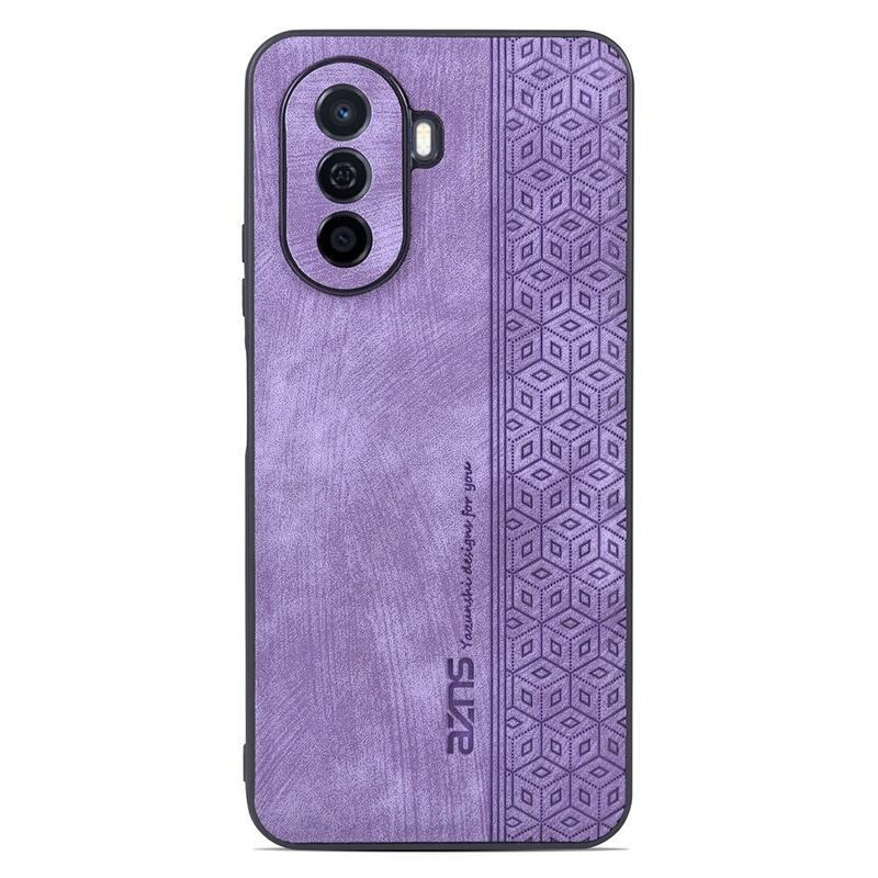 AZNS zselés tok PU bőrrel borított Huawei Nova Y70 - lila