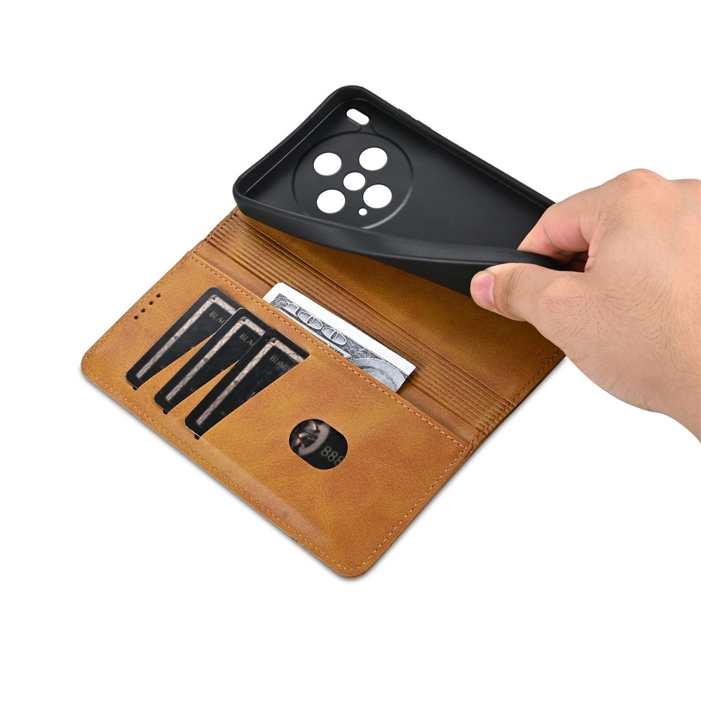 AZNS könyvtok Vivo X300 5G-hez - világosbarna