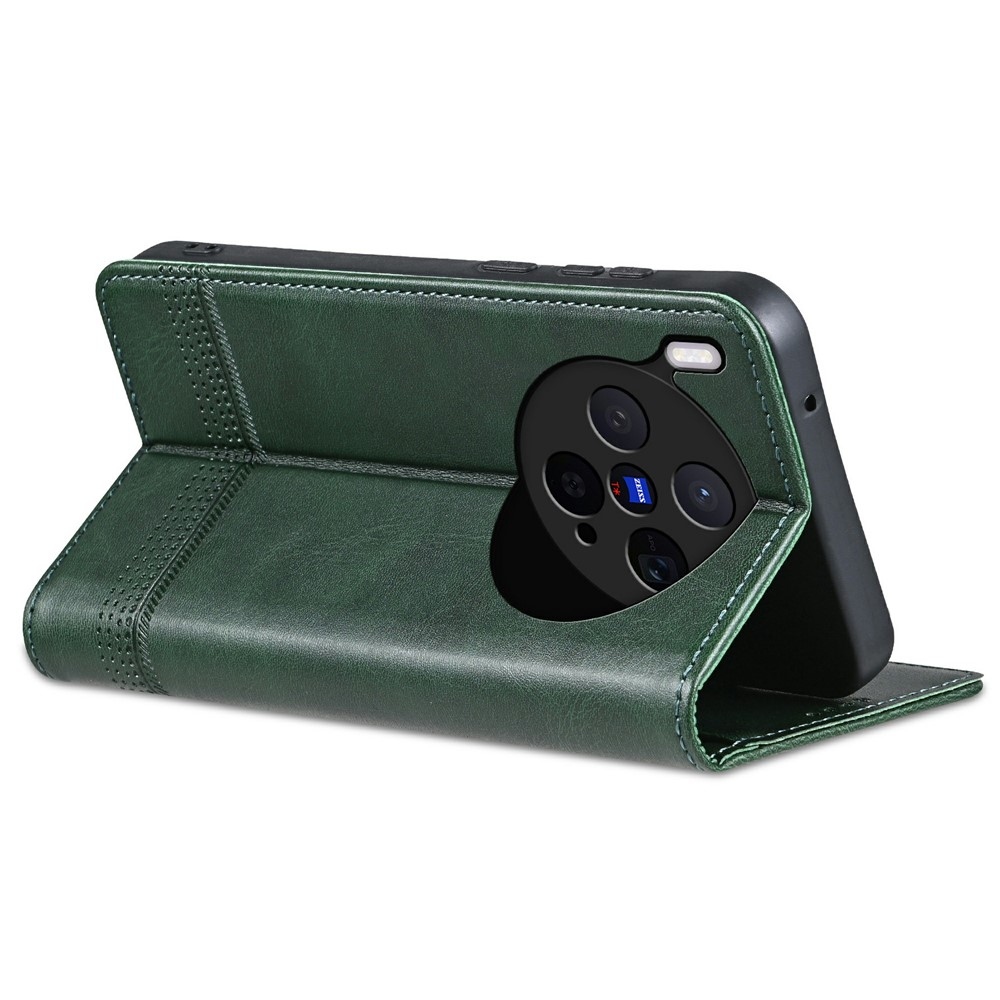 AZNS könyvtok Vivo X300 5G-hez - zöld