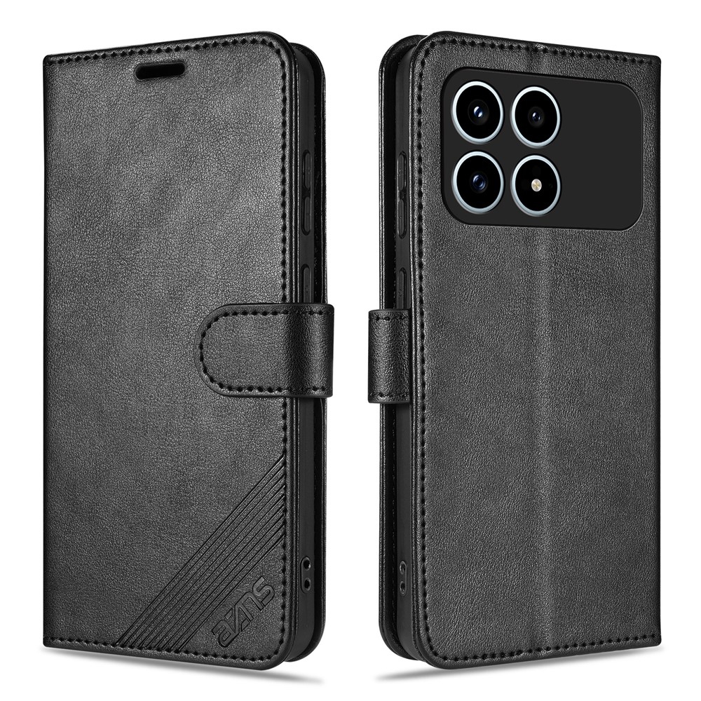 AZNS könyv tok a Xiaomi Poco F8 Pro 5G-hez - fekete