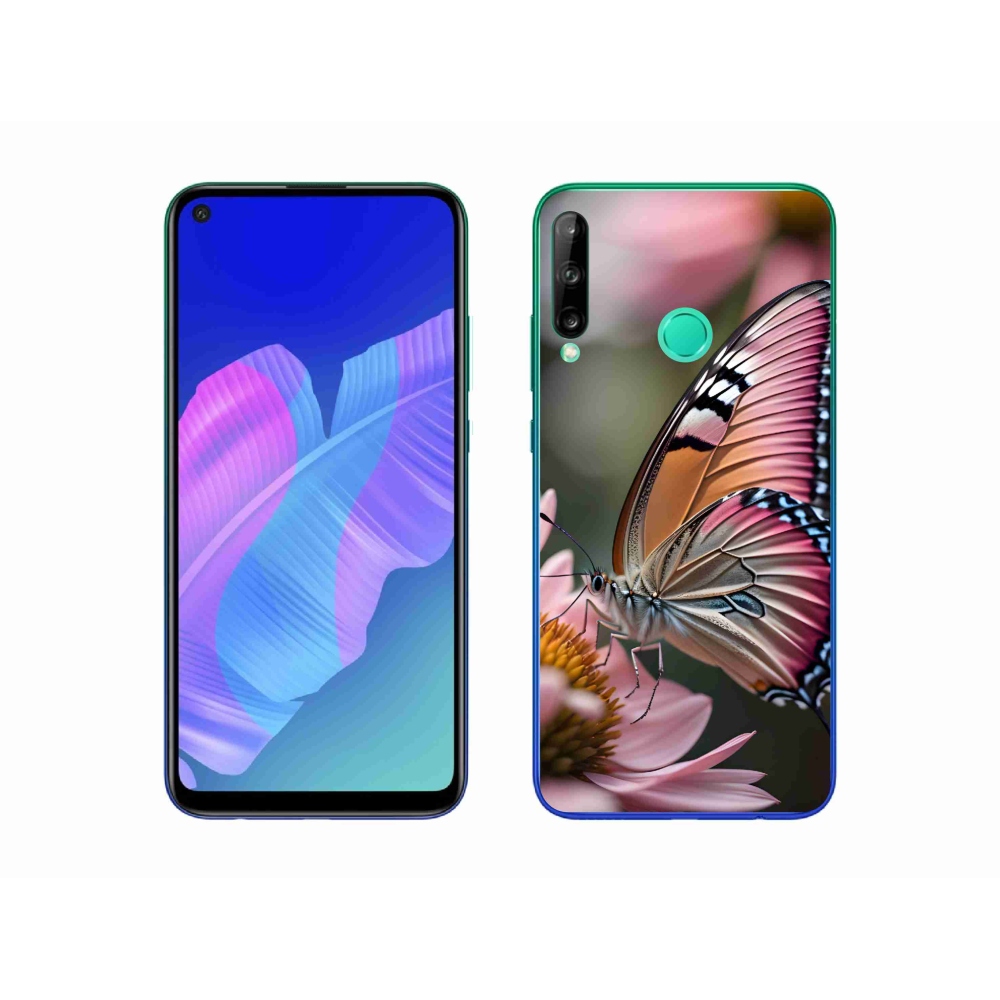 Gél borítás mmCase a Huawei P40 Lite E számára - színes pillangó