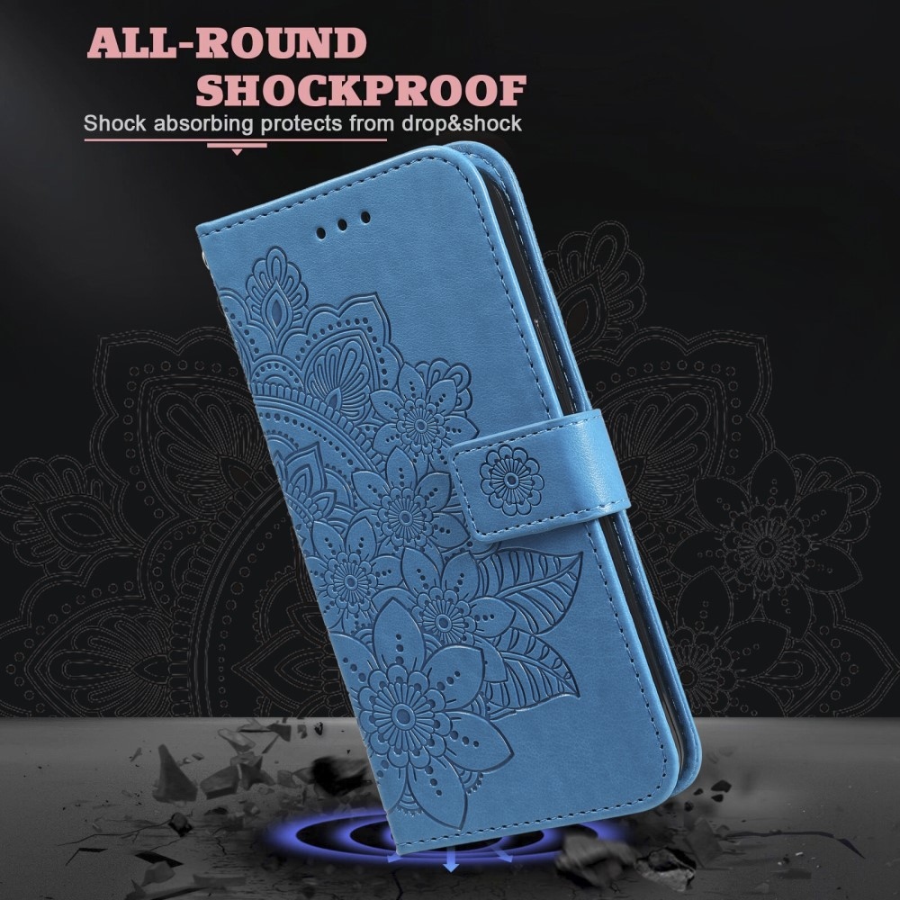 Mandala könyv tok a Vivo V50 Lite 4G/5G készülékhez - kék