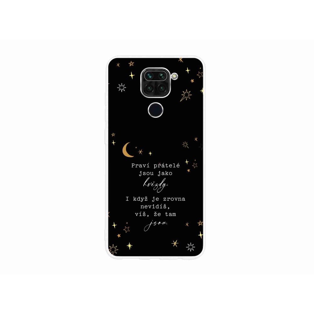 Gél borítás mmCase a Xiaomi Redmi Note 9-hez - idézem 6 fekete háttér