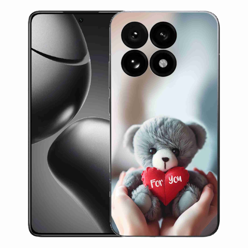 Gél borítás mmCase a Xiaomi 15T-hez - mackó a szerelmesek számára