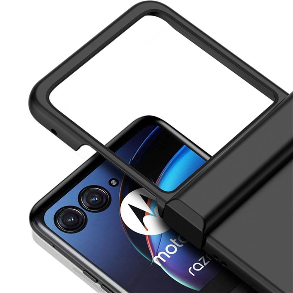 Kemény műanyag borítás Motorola Razr 40 Ultra 5G készülékhez - fekete
