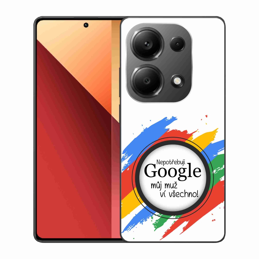 Gél borítás mmCase a Xiaomi Redmi Note 13 Pro 4G/Poco M6 Pro - az ember mindent tud fehér háttérrel