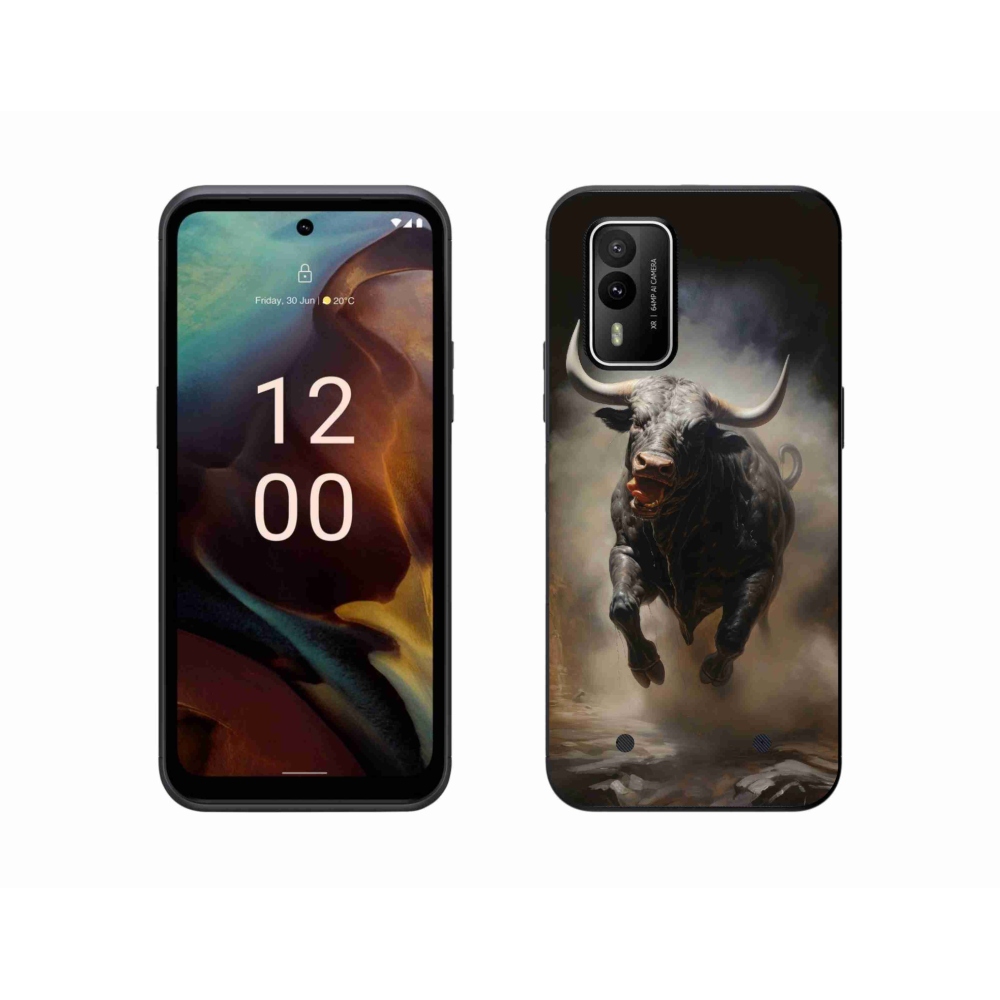 Zselés borítás mmCase a Nokia XR21 készülékhez - dühös bika