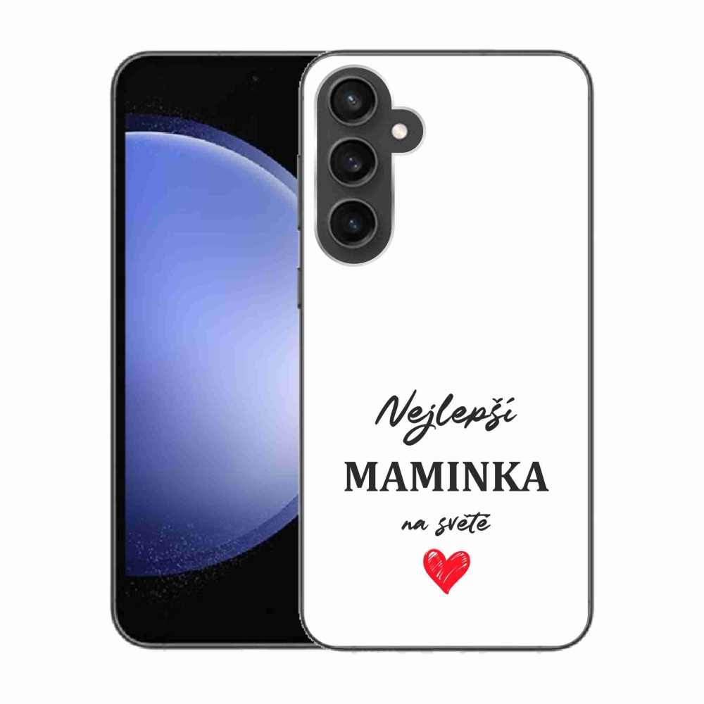 Gél borítás mmCase Samsung Galaxy S23 FE - legjobb anya 1 fehér háttér