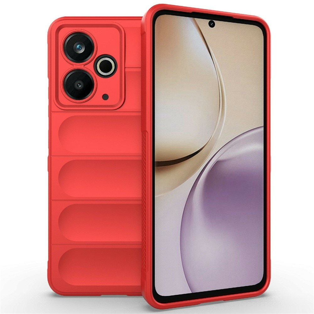 Rugg tartós zselés tok a Realme 14T 5G készülékhez - piros színű