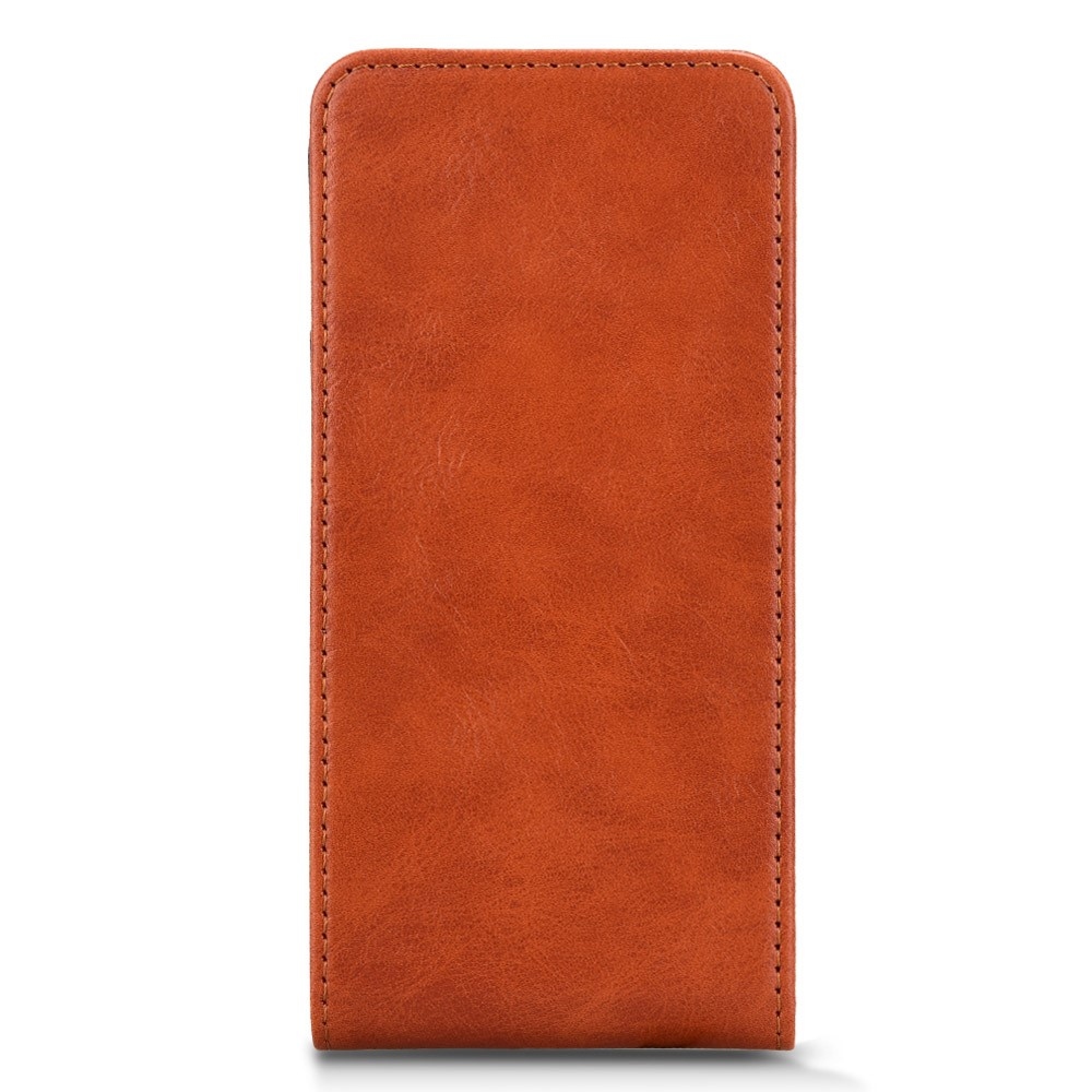 Vert flip tok Xiaomi Redmi Note 14 5G - narancssárga színben