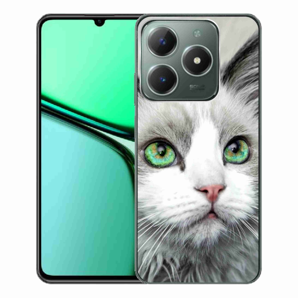 Zselés borítás mmCase a Realme C61 készülékhez - macskaszemmel nézet