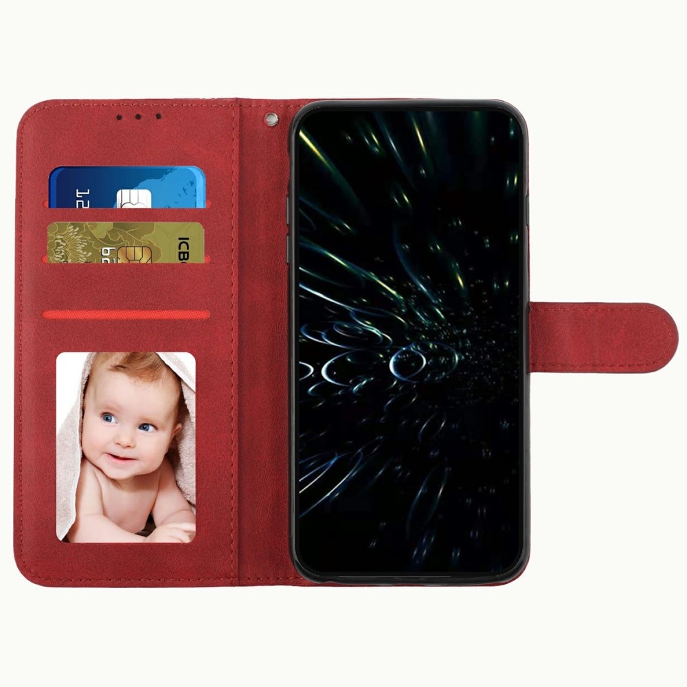 Line könyvtáska a Realme C75 készülékhez - piros