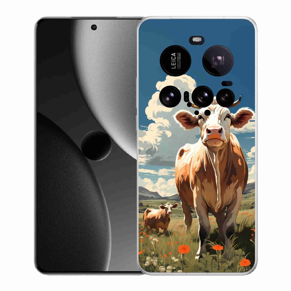 Gél borítás mmCase a Xiaomi 15 Ultra számára - tehenek a réten