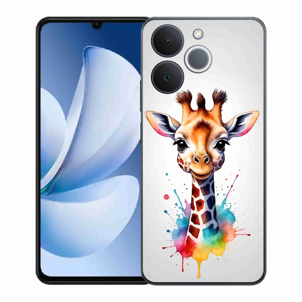 Zselés borító mmCase a Realme Note 70T készülékhez - zsiráf 1