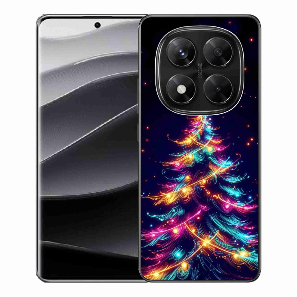 Gél borítás mmCase a Xiaomi Redmi Note 14 Pro 5G/Poco X7 5G számára - neon karácsonyfa