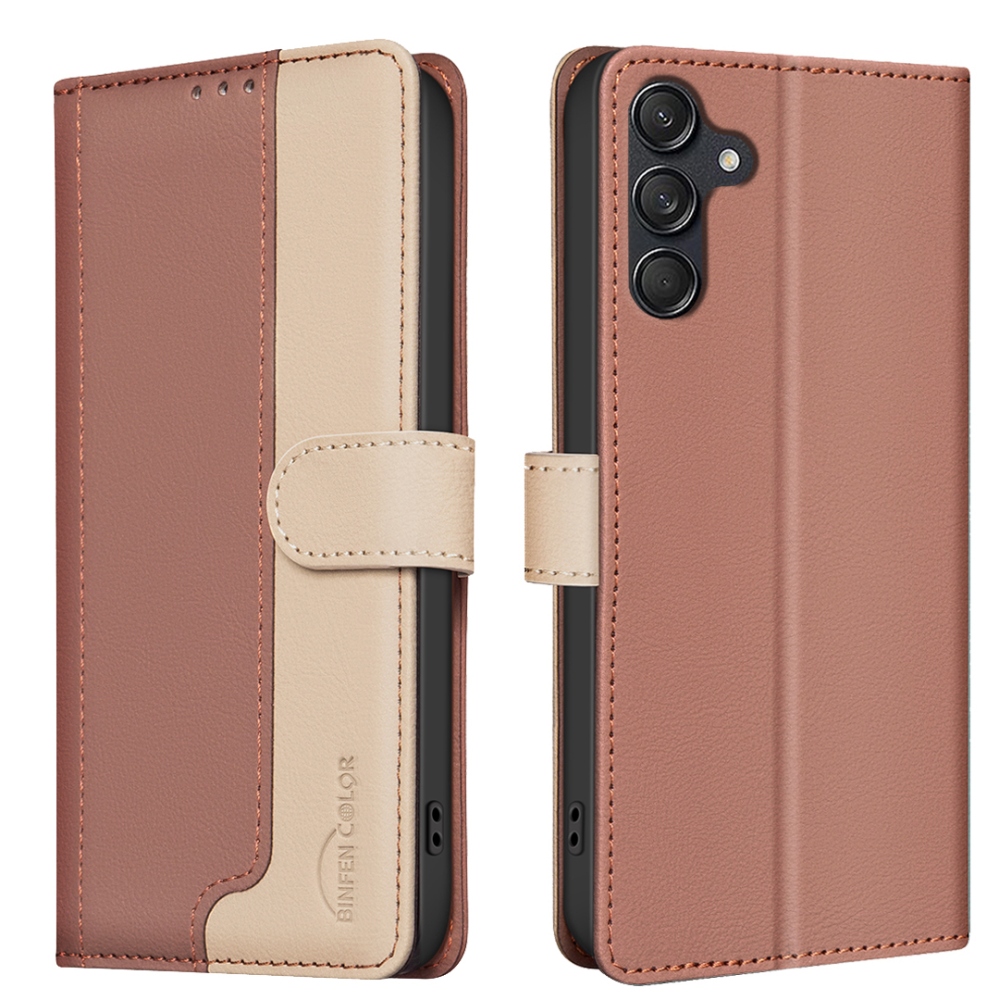 BNF DUO könyvtáska Samsung Galaxy S25 FE készülékhez - barna