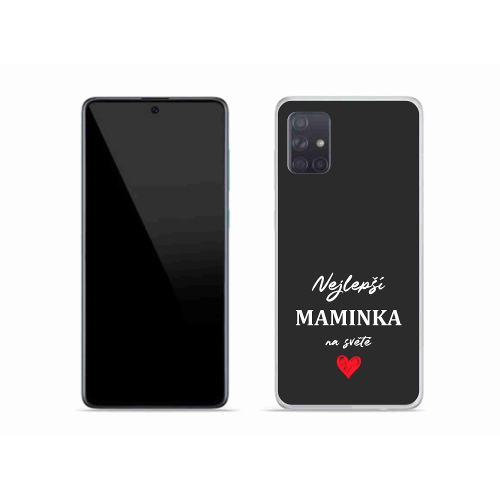 Gél borító mmCase Samsung Galaxy A51 - legjobb anya 1 fekete háttér