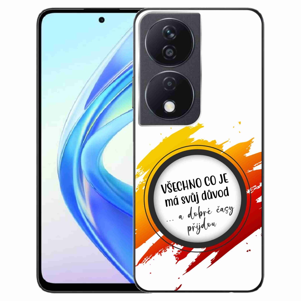 Zselés borítás mmCase a Honor X7b/Honor 90 Smart készülékhez - idézet 3 fehér háttér