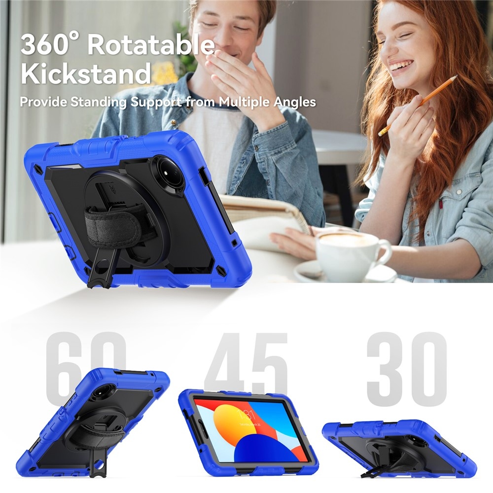 Strapabíró huzat kéztartóval és vállpánttal Xiaomi Redmi Pad SE 8.7 - sötétkék színben
