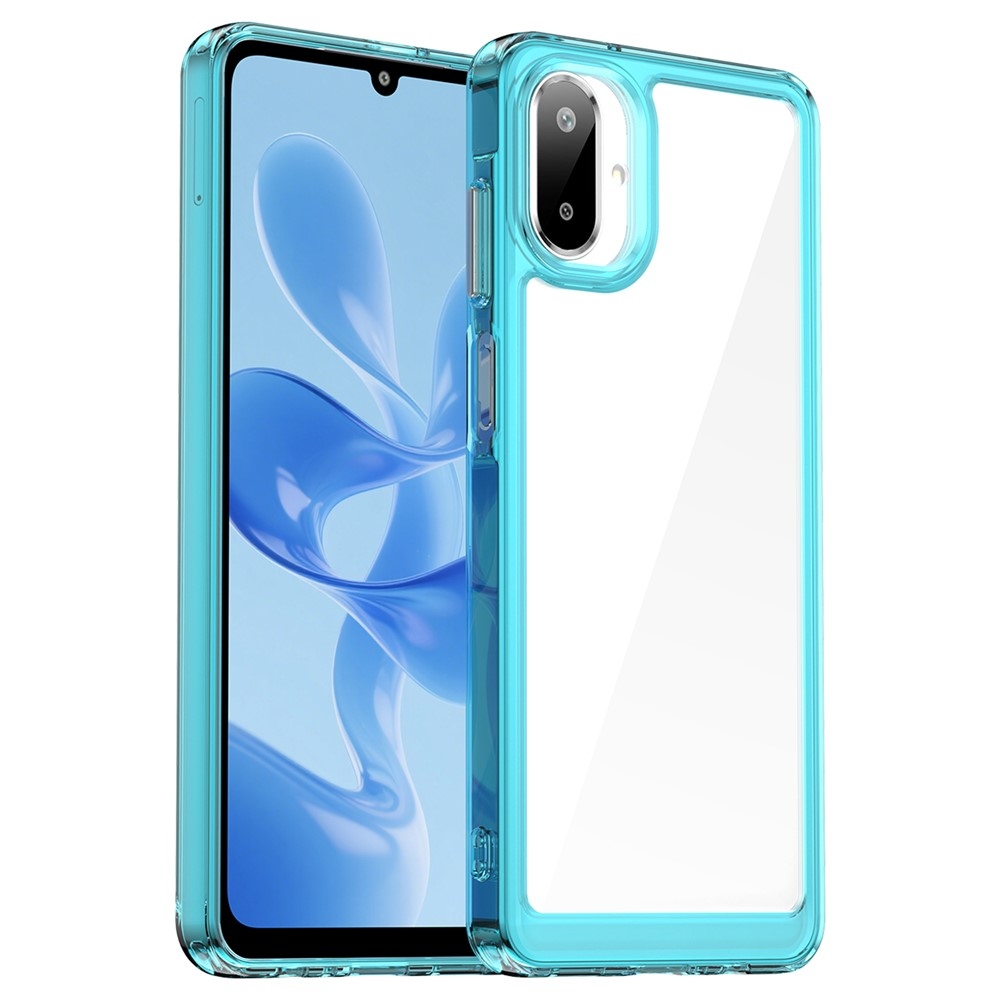 Gél tok kemény hátlappal a Samsung Galaxy A07 4G készülékre - világoskék színben