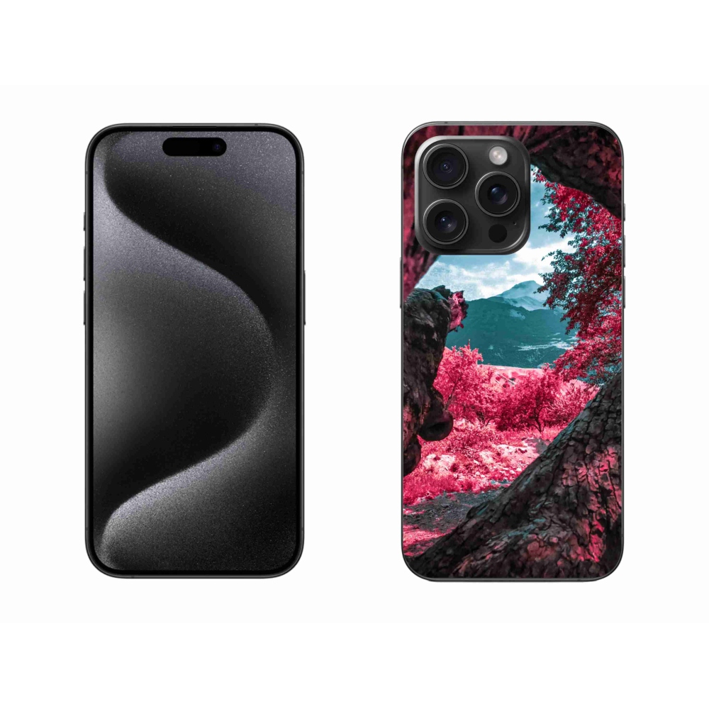 Zselés borítás mmCase iPhone 15 Pro Max készülékhez - hegyi kilátás