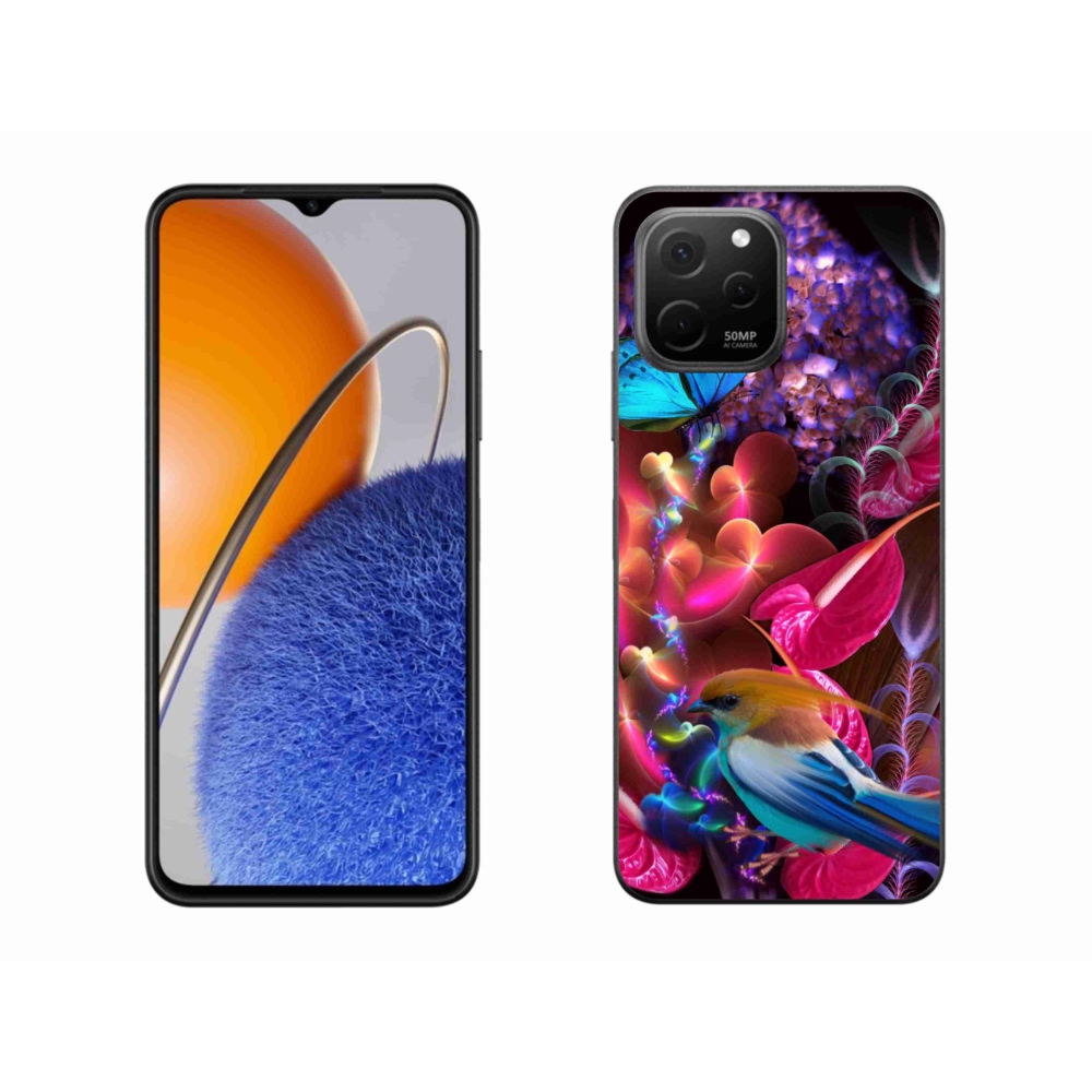 Gél borító mmCase a Huawei Nova Y61 készülékhez - színes virágok
