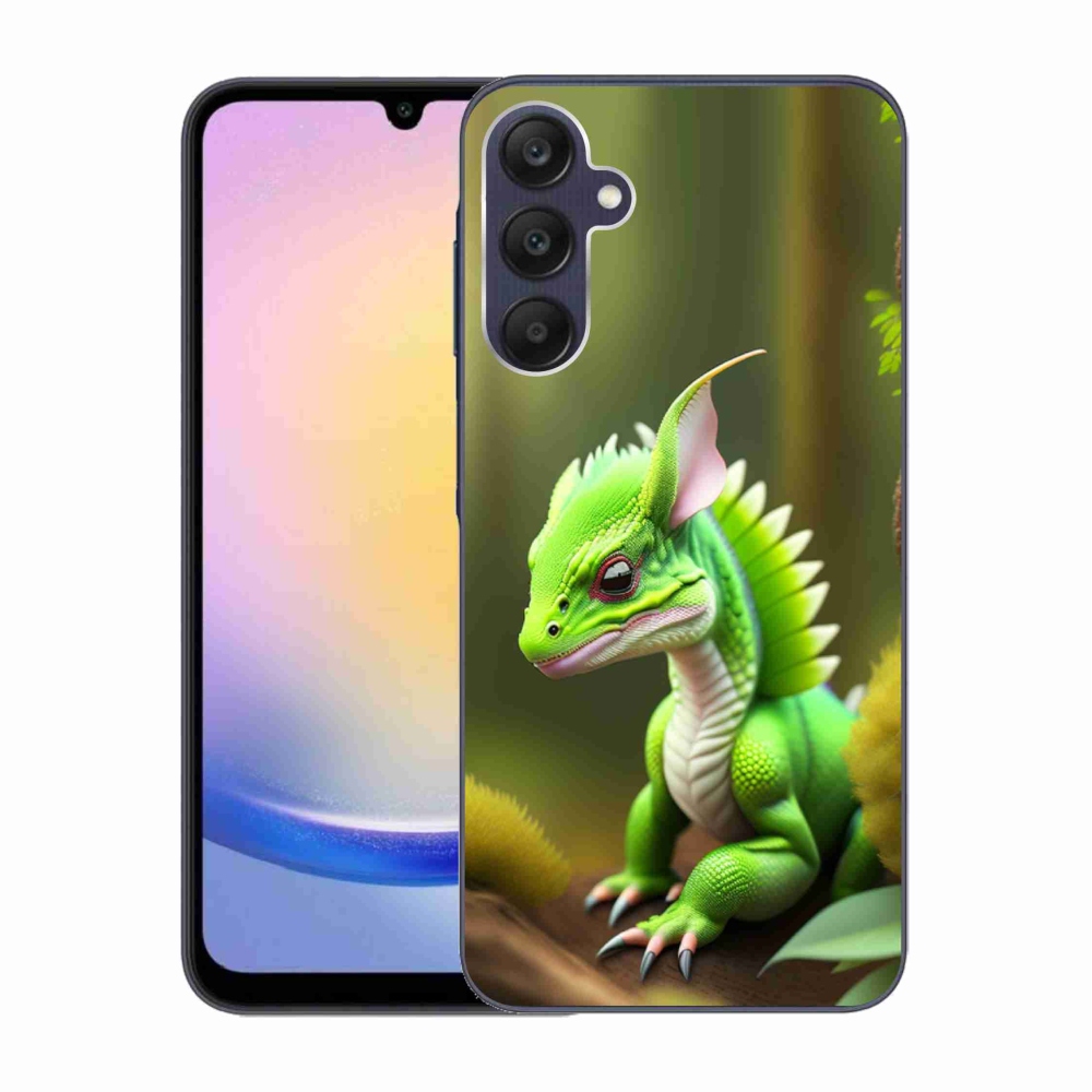 Zselés borítás mmCase Samsung Galaxy A25 5G - zöld sárkányhoz