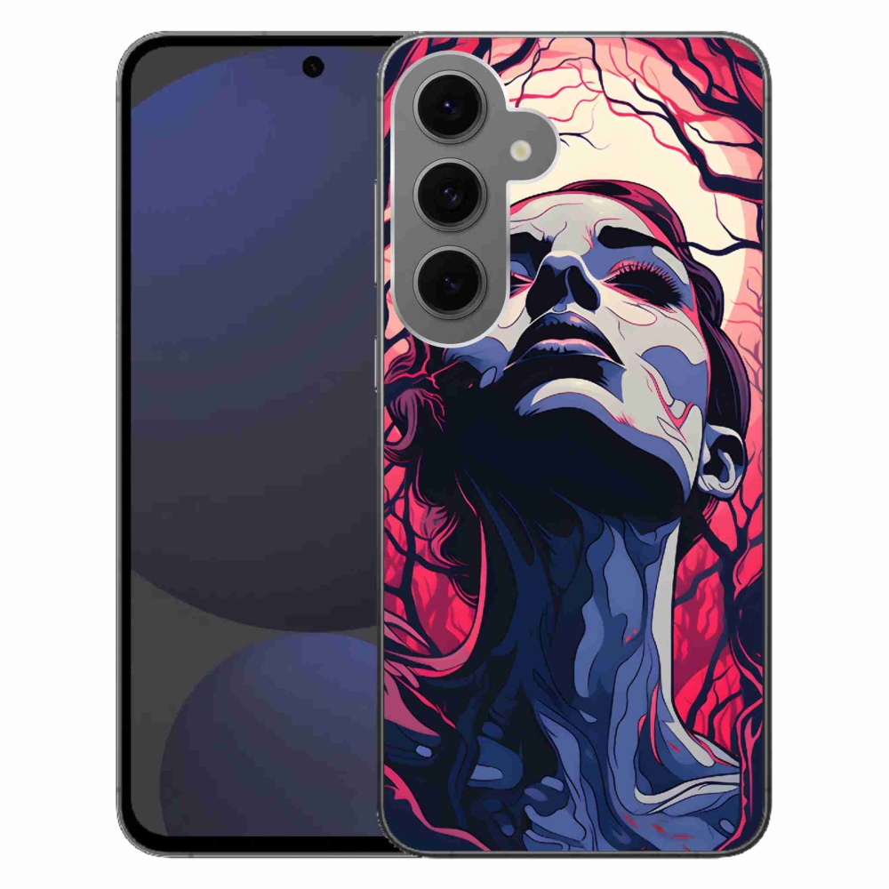 Gél borítás mmCase Samsung Galaxy S24 FE - absztrakt arc