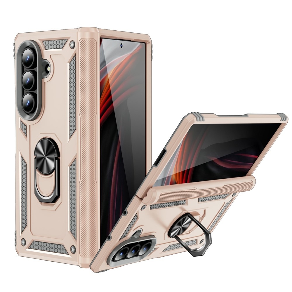 Gyűrűálló borítás Samsung Galaxy Z Fold7 5G készülékhez - bézs színű