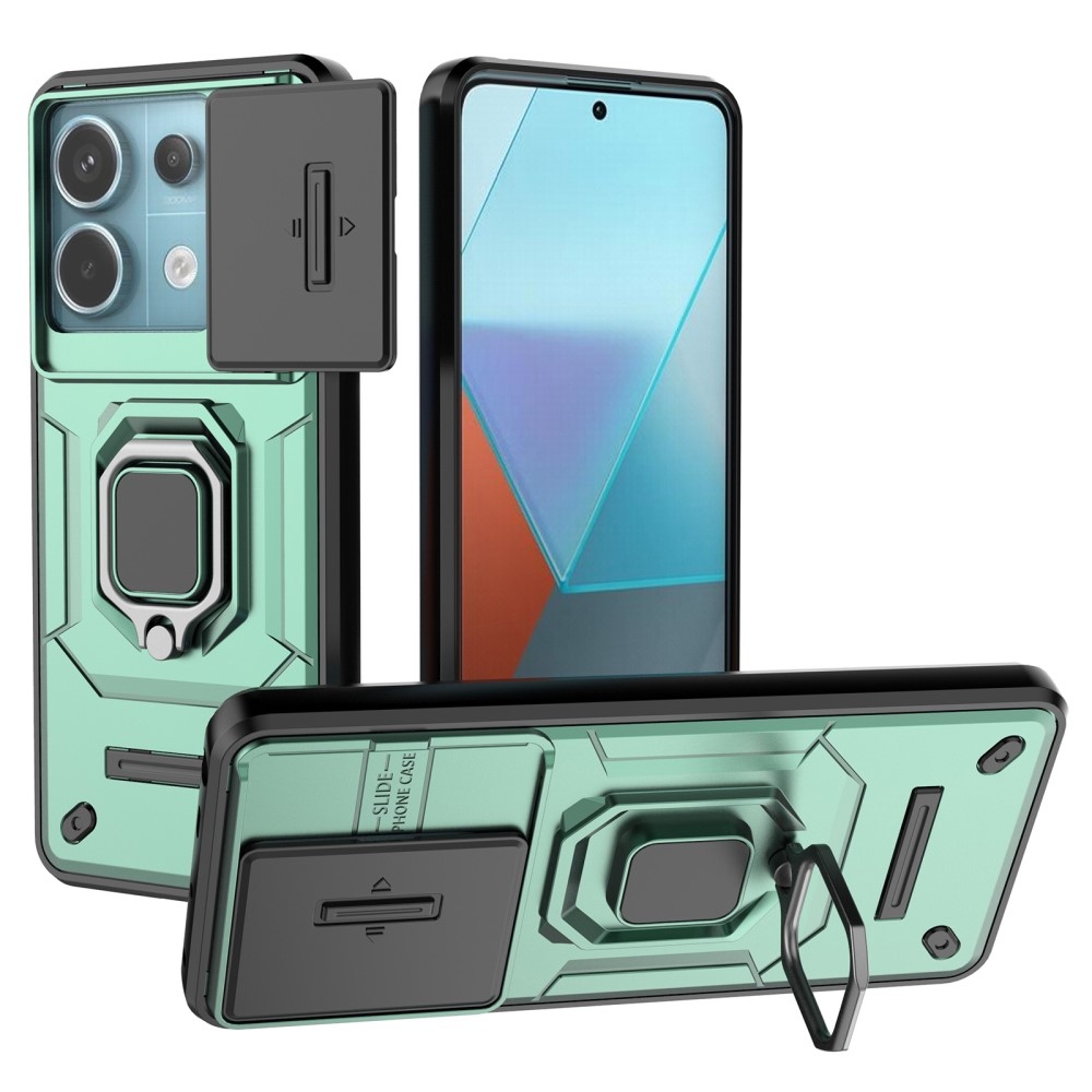 Lencseálló hibrid borítás a Xiaomi Redmi Note 13 Pro 5G/Poco X6 5G készülékhez - zöld