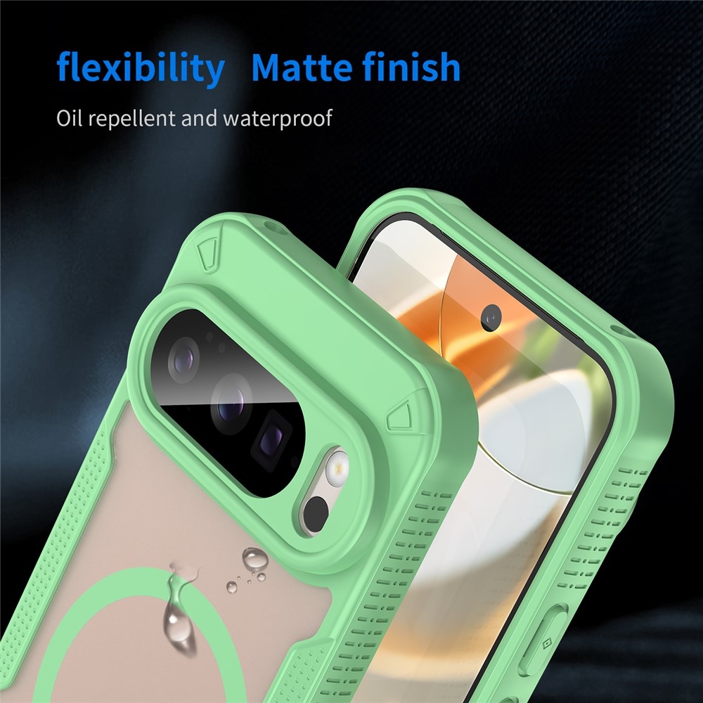 Froste tartós védőburkolat MagSafe-val a Google Pixel 10 Pro-hoz - zöld