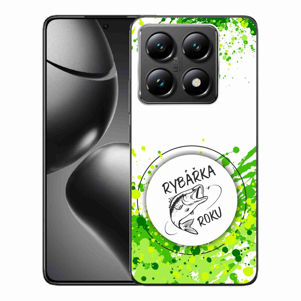 Gél borító mmCase a Xiaomi 14T-hez - az év halászának fehér háttere