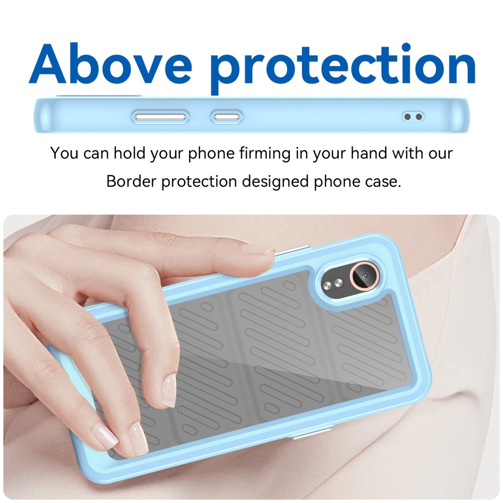 Gél tok fix hátlappal Samsung Galaxy Xcover 7 készülékhez - kék